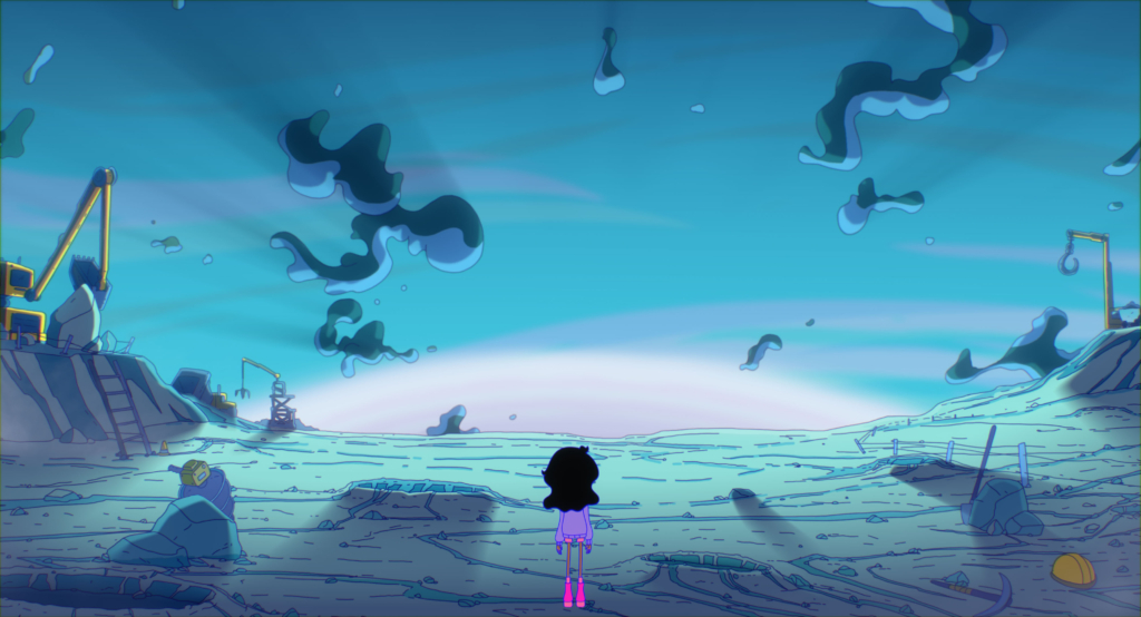 Princess Saira at the moon crystal mine — official film still